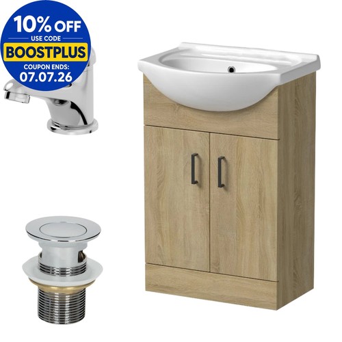 560mm oak bathroom vanity unit - bathroom,