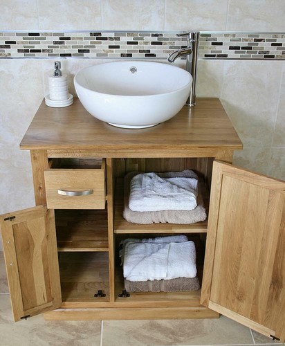 Bathroom vanity unit oak - unit,