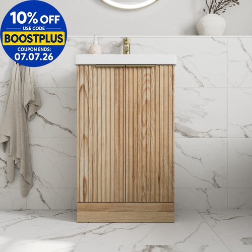 Fluted 500mm bathroom vanity - bathroom,