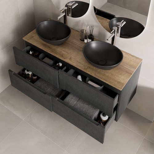 1200mm oak fluted - 1200mm, unit