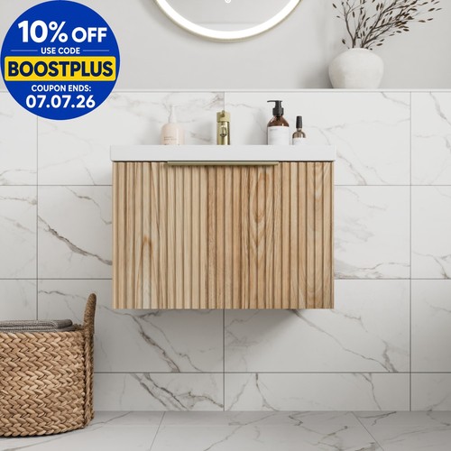 Fluted 600mm bathroom - fluted,